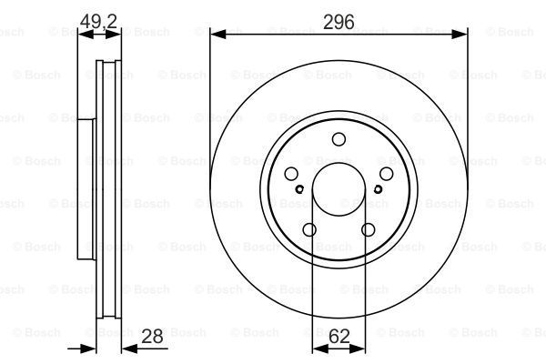 

Тормозной диск BOSCH 0986479S40
