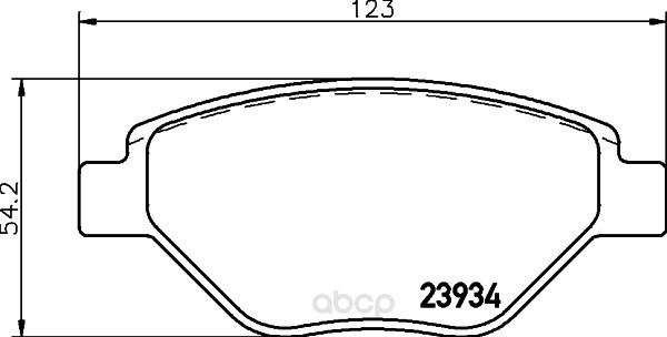 

Комплект тормозных колодок Hella 8DB355010551