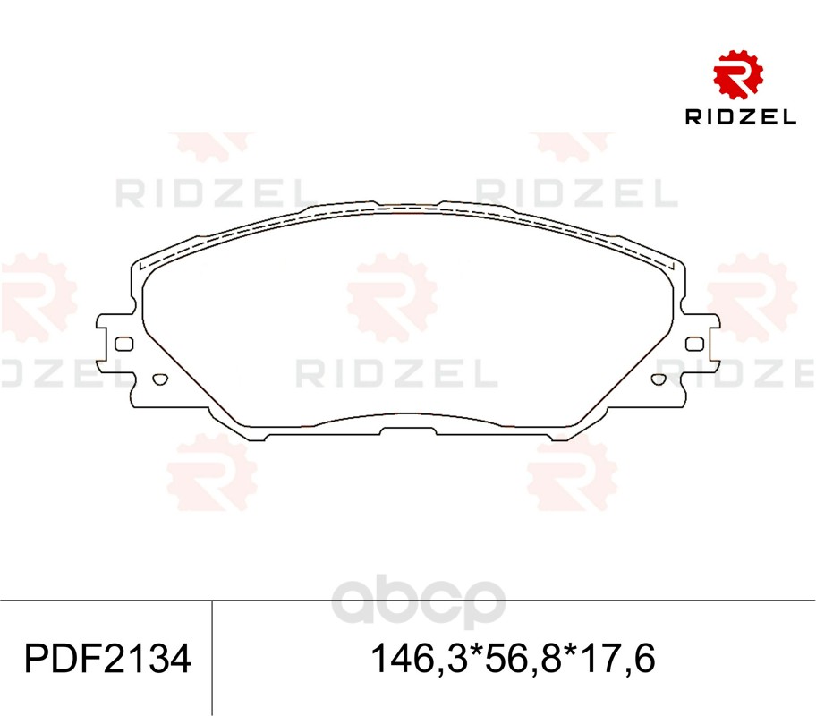 

Комплект тормозных колодок RIDZEL PDF2134