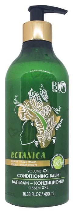 Бальзам для волос Bio World Botanica Ревень, Черный кунжут 490 мл