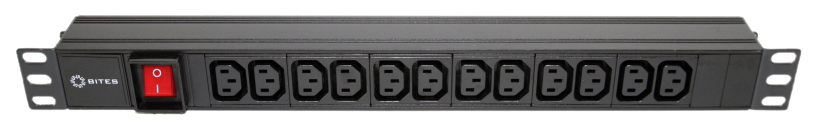 фото Сетевой фильтр 5 bites pdu1219a-09 для стоек 19 дюймов 12 розеток c13 5bites