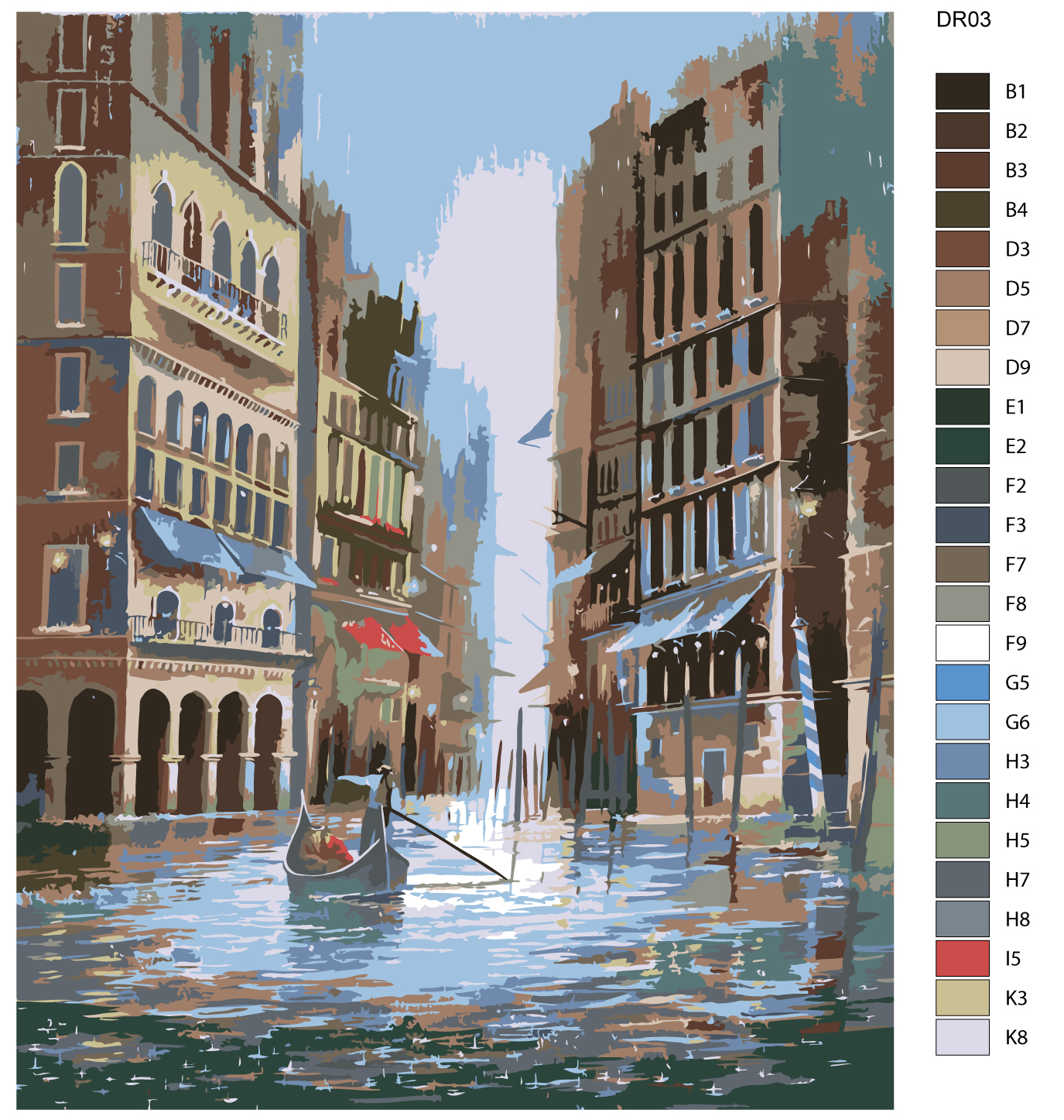

Картина по номерам, 40 x 50, DR03, DR03
