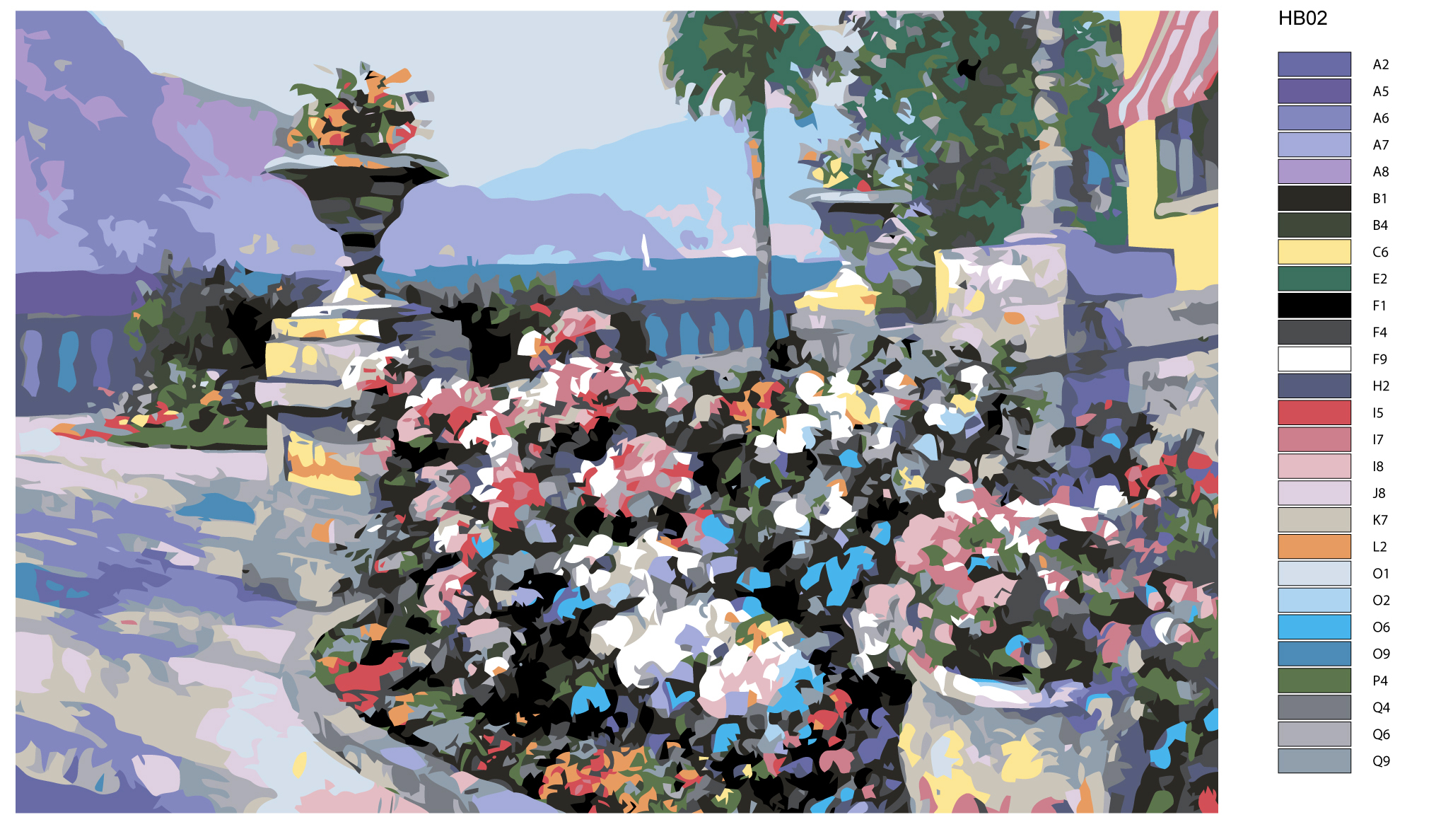 

Картина по номерам, 40 x 60, HB02, HB02