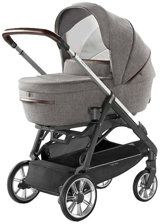 

Коляска 2 в 1 Inglesina Aptica System Duo Mineral Grey на шасси Aptica Graphite Coffee, Aptica System Duo