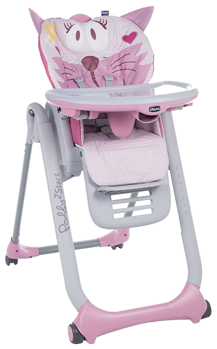 фото Стульчик для кормления chicco polly 2start miss pink