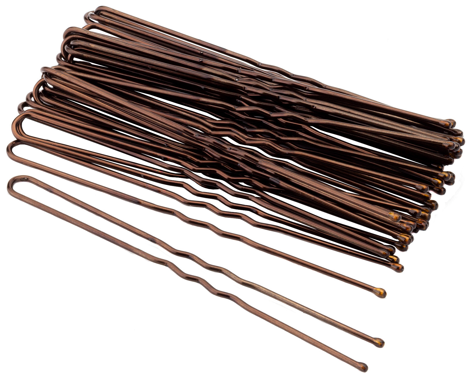 фото Набор шпилек для волос гурмандиз коричневый 7,5 см, 28 шт.