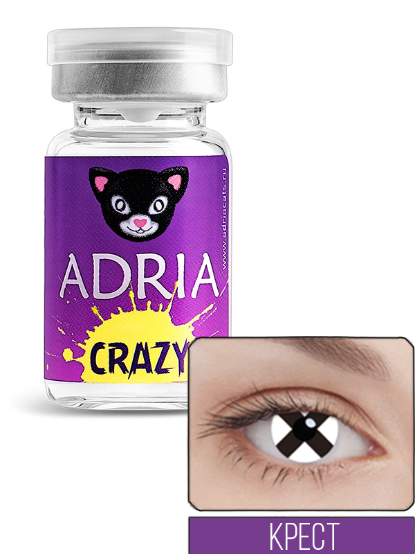 фото Контактные линзы adria crazy 1 линза 0,00 cross