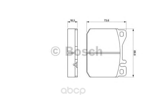 

Тормозные колодки дисковые BOSCH 0986462803