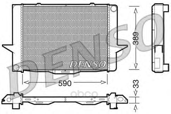 

Радиатор охлажденияvolvo 850/s70/v70 2.0-2.5tdi 91 Denso DRM33040