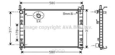 фото Радиатор охлаждения двигателя ava fda2326