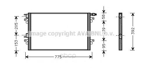 

Радиатор охлаждения двигателя Ava RTA5280