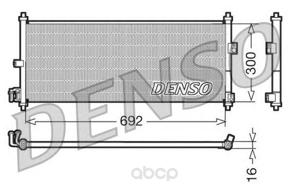 

Радиатор охлаждения двигателя DENSO DCN46011