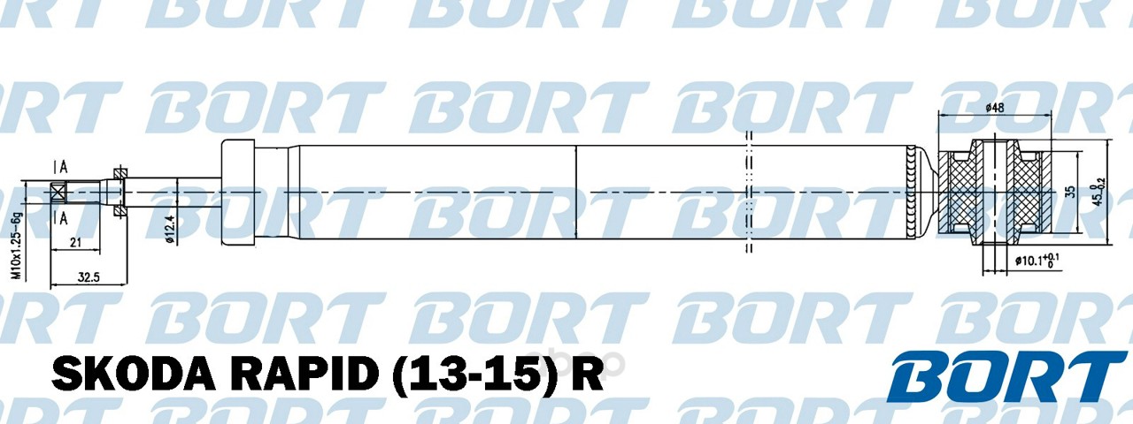 

Амортизатор газомасляный задний BORT G41240043