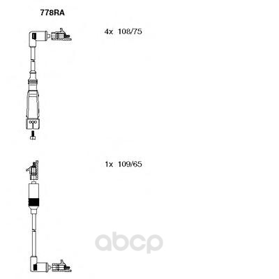 

Комплект высоковольтных проводов BREMI 778RA