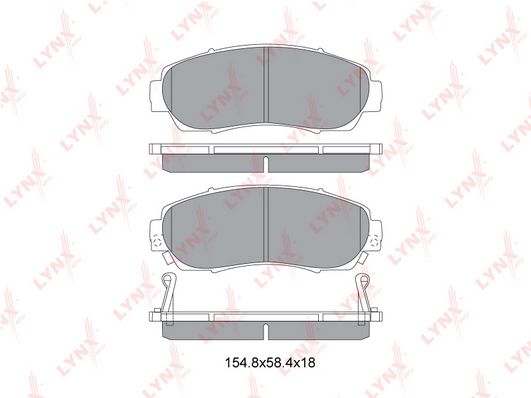 

Тормозные колодки LYNXauto дисковые BD3435