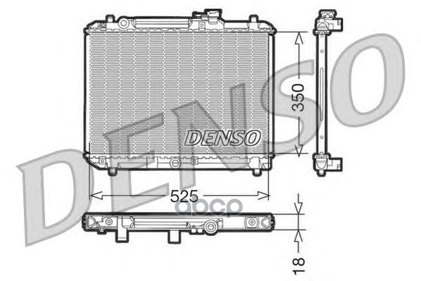 

Радиатор системы охлаждения DENSO DRM47001