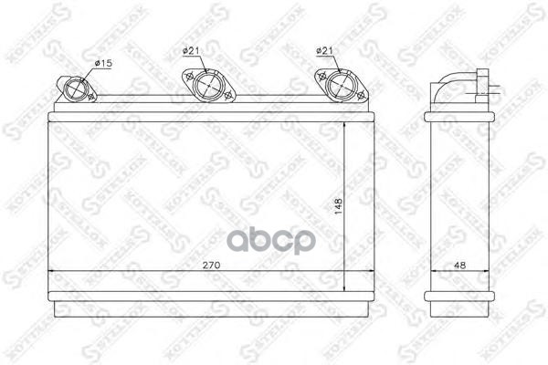 фото Радиатор печки stellox 1035080sx