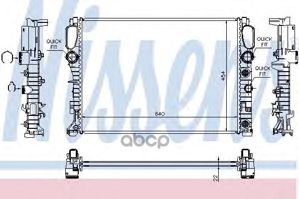 

Радиатор охлаждения Nissens 62792A