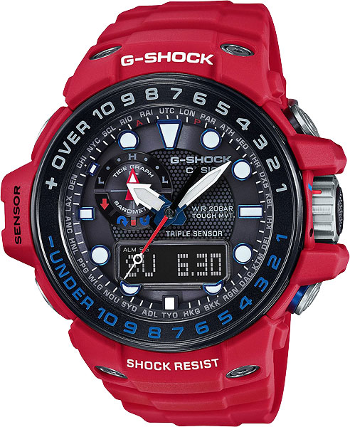 фото Японские наручные часы casio g-shock gwn-1000rd-4a с хронографом