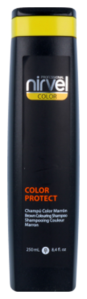 Оттеночный шампунь Nirvel Professional Color Protect ShampooBrown 250 мл aravia professional липо крем защитный с маслом норки protect lipo cream