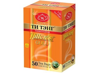 Чай черный в пакетиках для чашки Ти Тэнг Hillcrest Gold 50*2.5 г