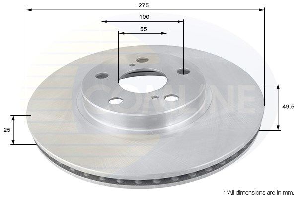 фото Тормозной диск comline adc01113v