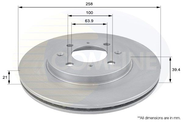 фото Тормозной диск comline adc0557v