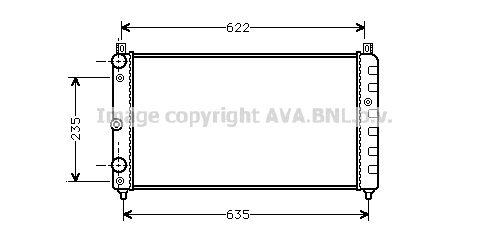 фото Радиатор охлаждения двигателя ava quality cooling saa2003