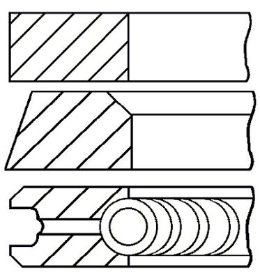 

Комплект поршневых колец GOETZE ENGINE 08-305400-10