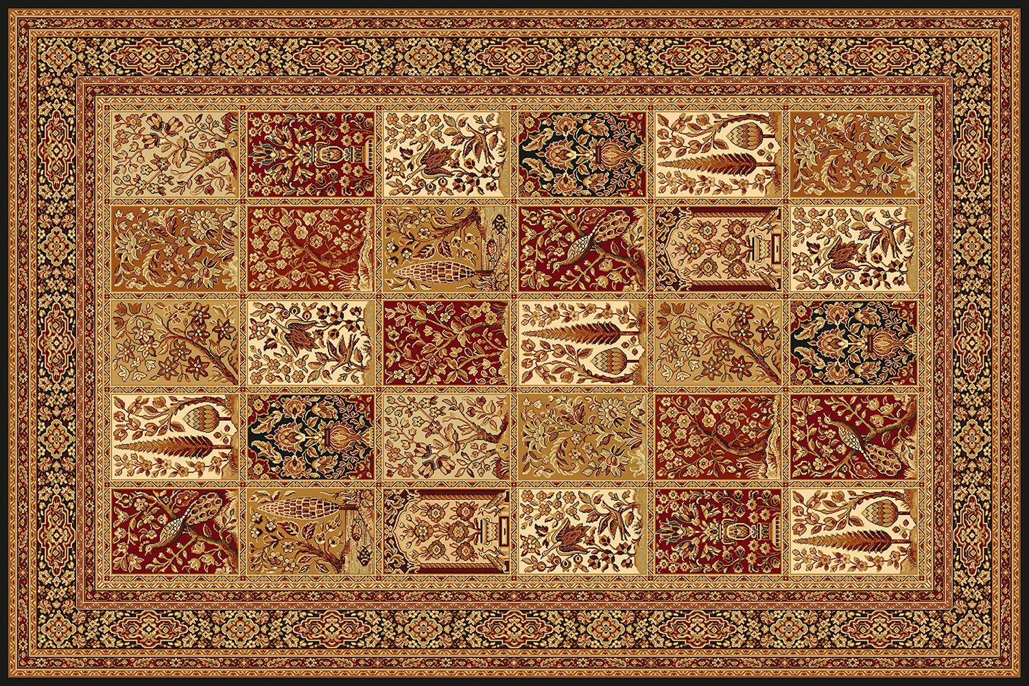 

Ковер Agnella Isfahan Timor 160x240 см черный