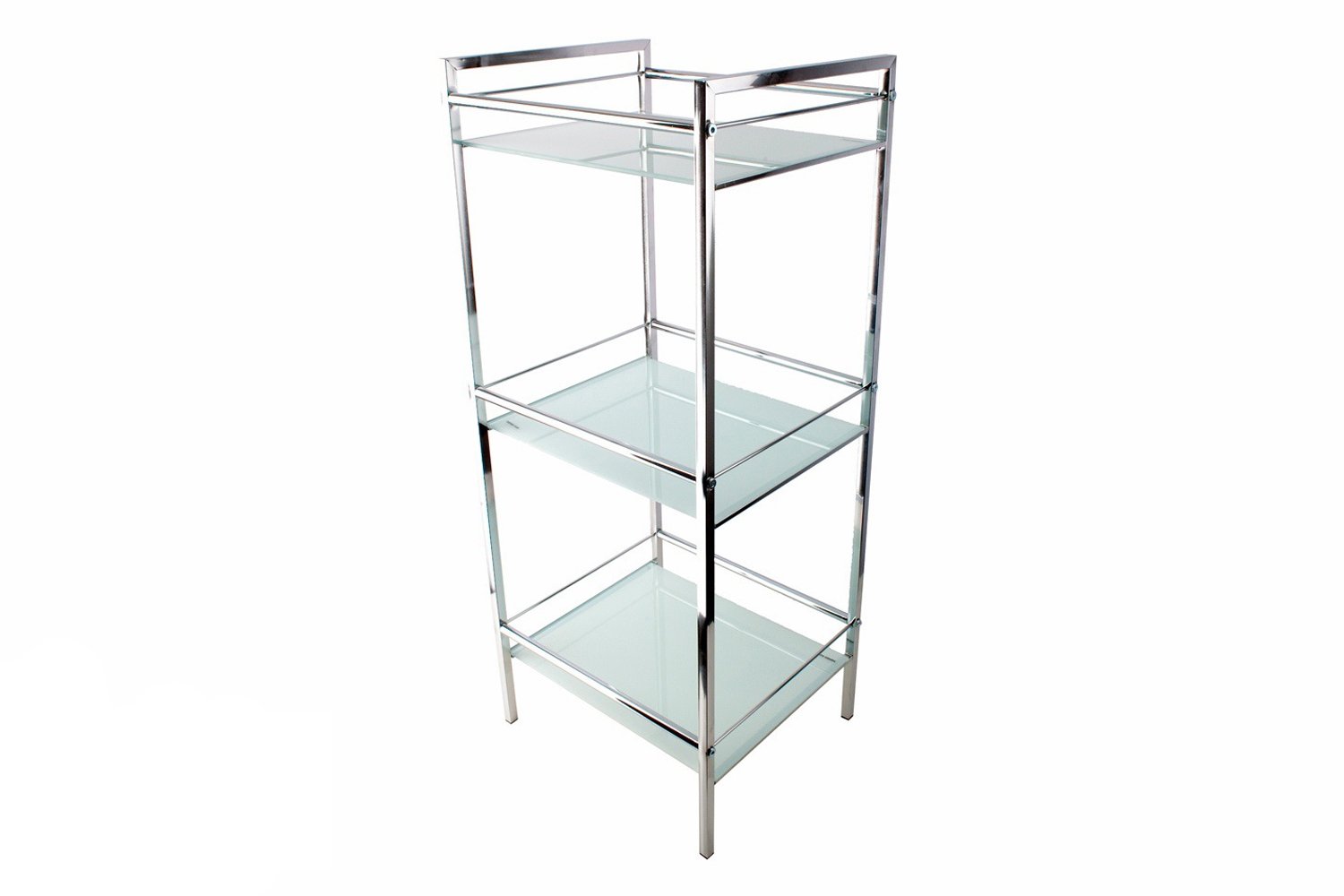 

Этажерка Hoff 80267873 30х35х84 см, хром/белый