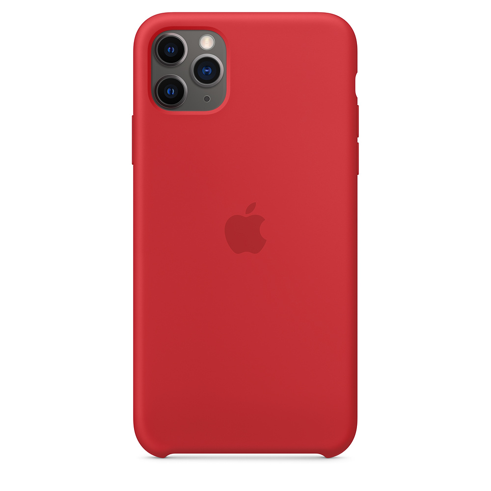 фото Чехол apple для iphone 11 pro max silicone case (product) red