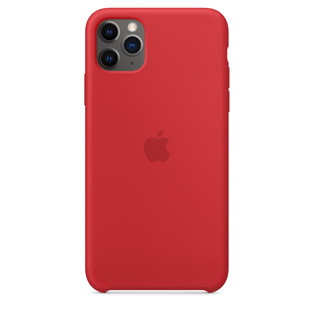 фото Чехол apple для iphone 11 pro max silicone case - (product)red