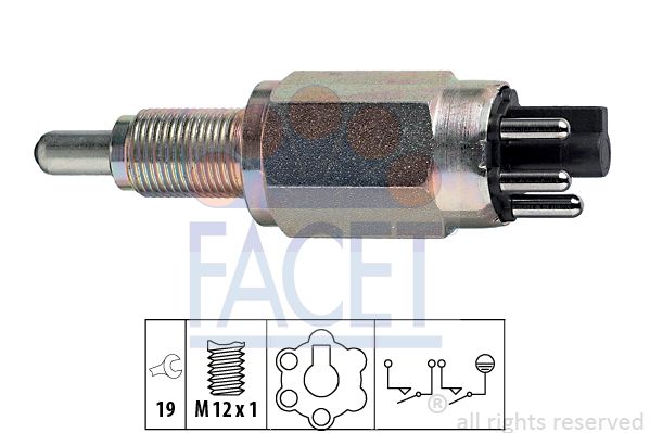 

Выключатель сигнала заднего хода FACET 7.6250