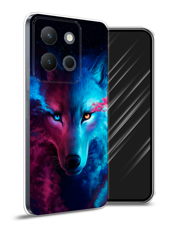 

Чехол Awog на Vivo Y36 4G "Волшебный волк", Голубой;розовый, 269250-1