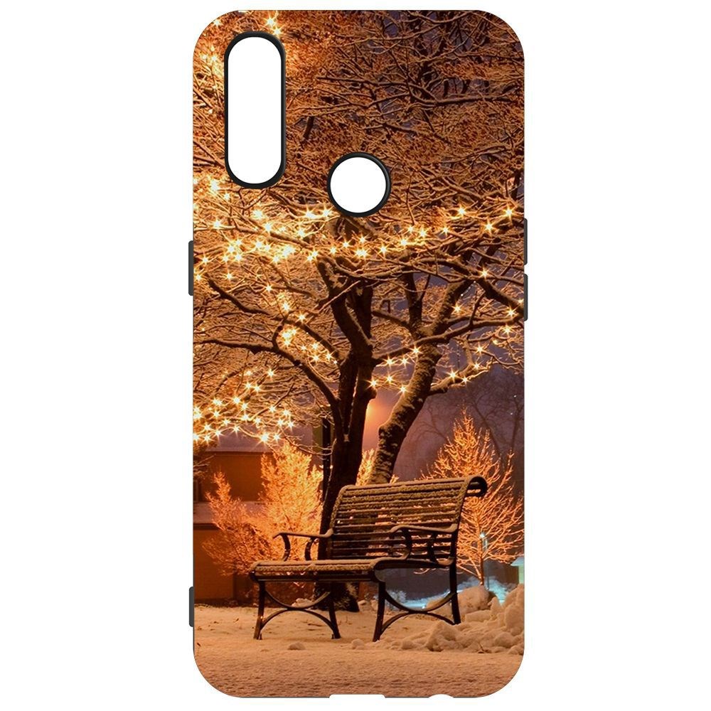фото Чехол-накладка krutoff софт кейс зимний парк для oppo a31 черный