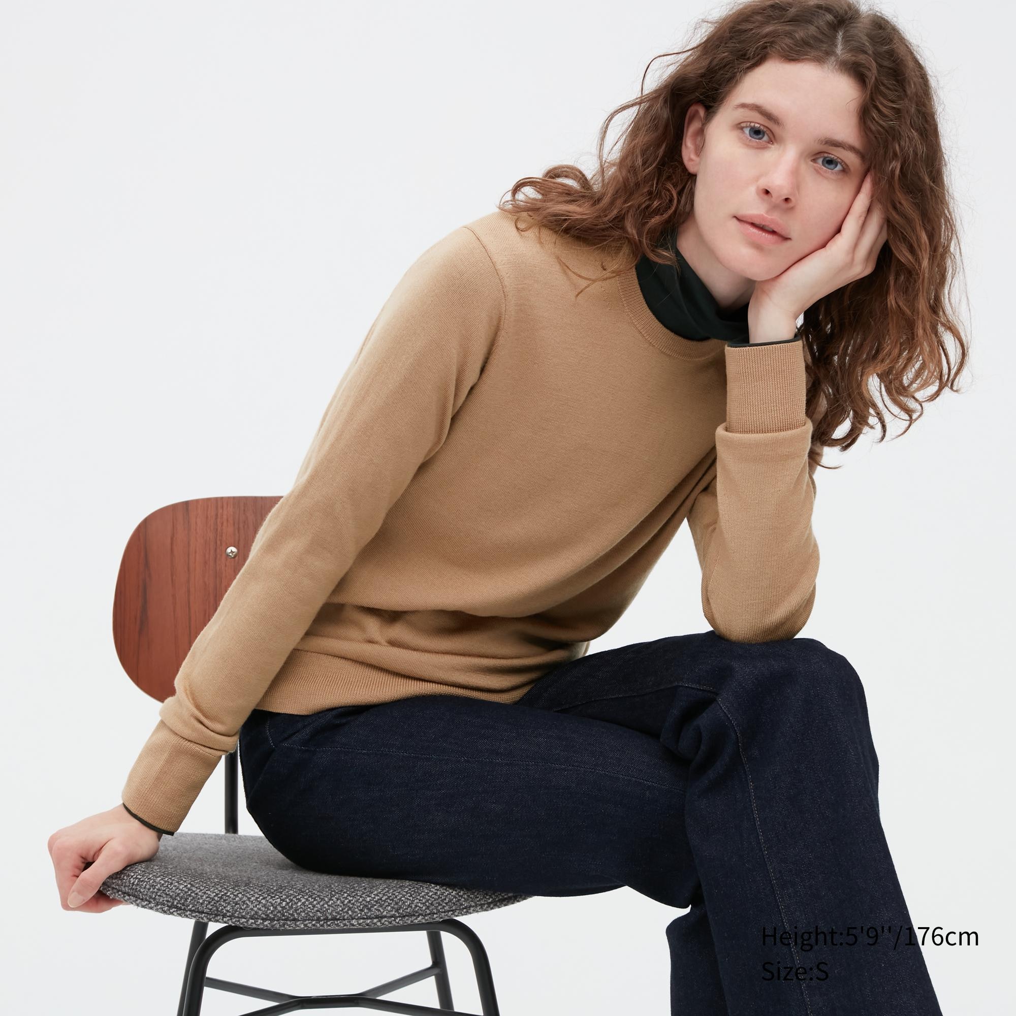 

Джемпер женский UNIQLO 450509COL32 бежевый L (доставка из-за рубежа), 450509COL32