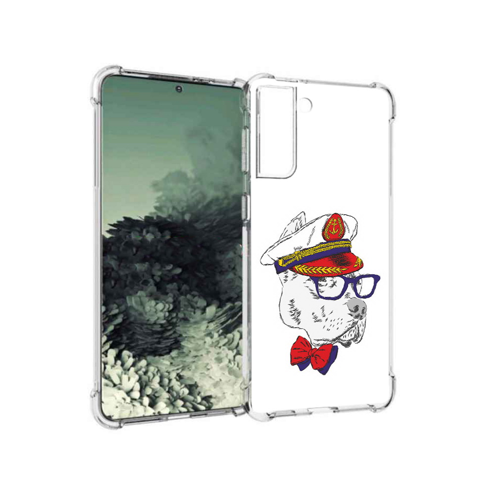 

Чехол MyPads Tocco для Samsung Galaxy S21+ бульдог (PT157355.533.251), Прозрачный, Tocco