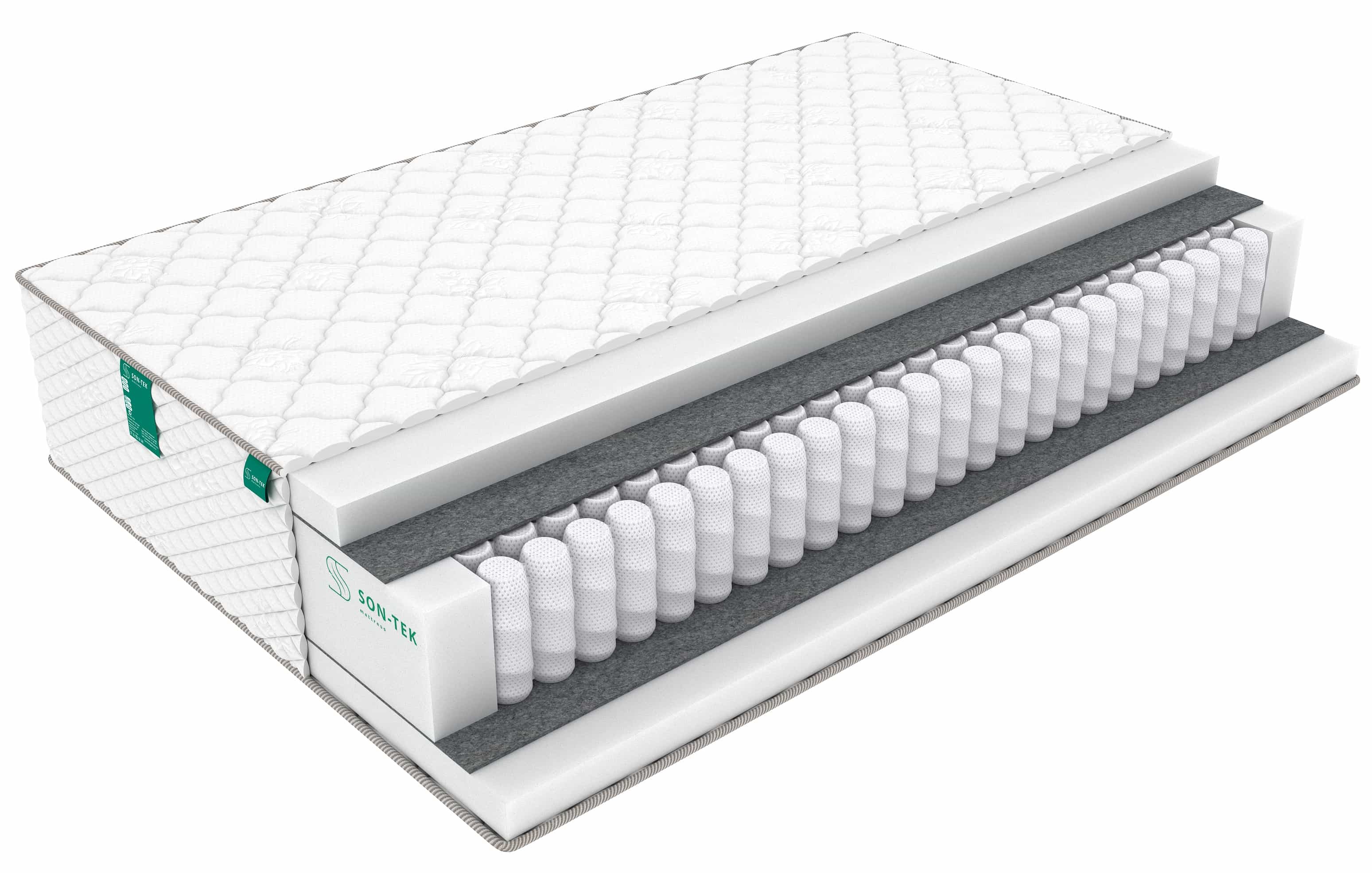 

Матрас Sleeptek PremiumBIG Pena5 Duo 115х190, Белый, PremierBIG Foam5 Double