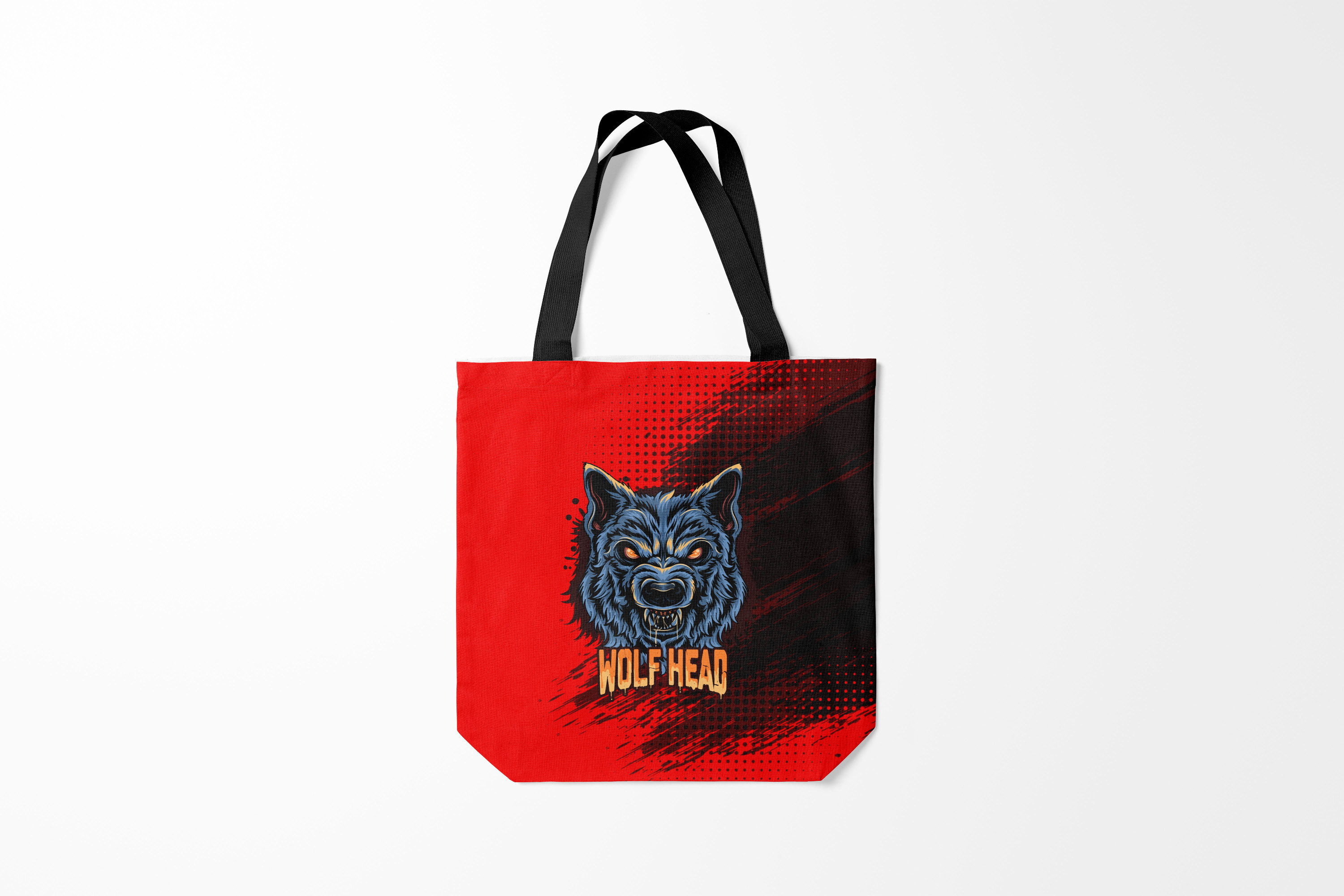 

Сумка шoппер унисекс Burnettie Волки Wolf head, разноцветный, Волки Wolf head