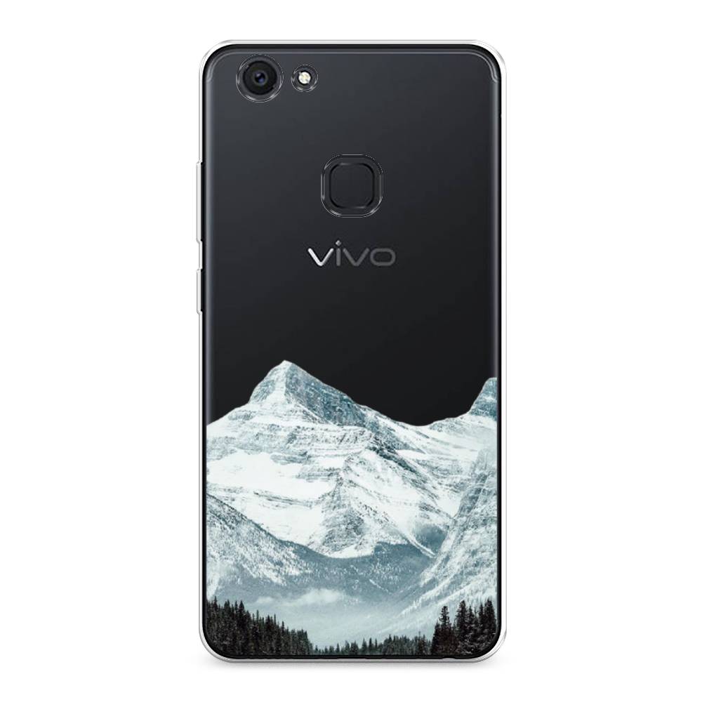 

Чехол для Vivo V7 Plus "Горы арт 1", Белый;зеленый, 260750-2