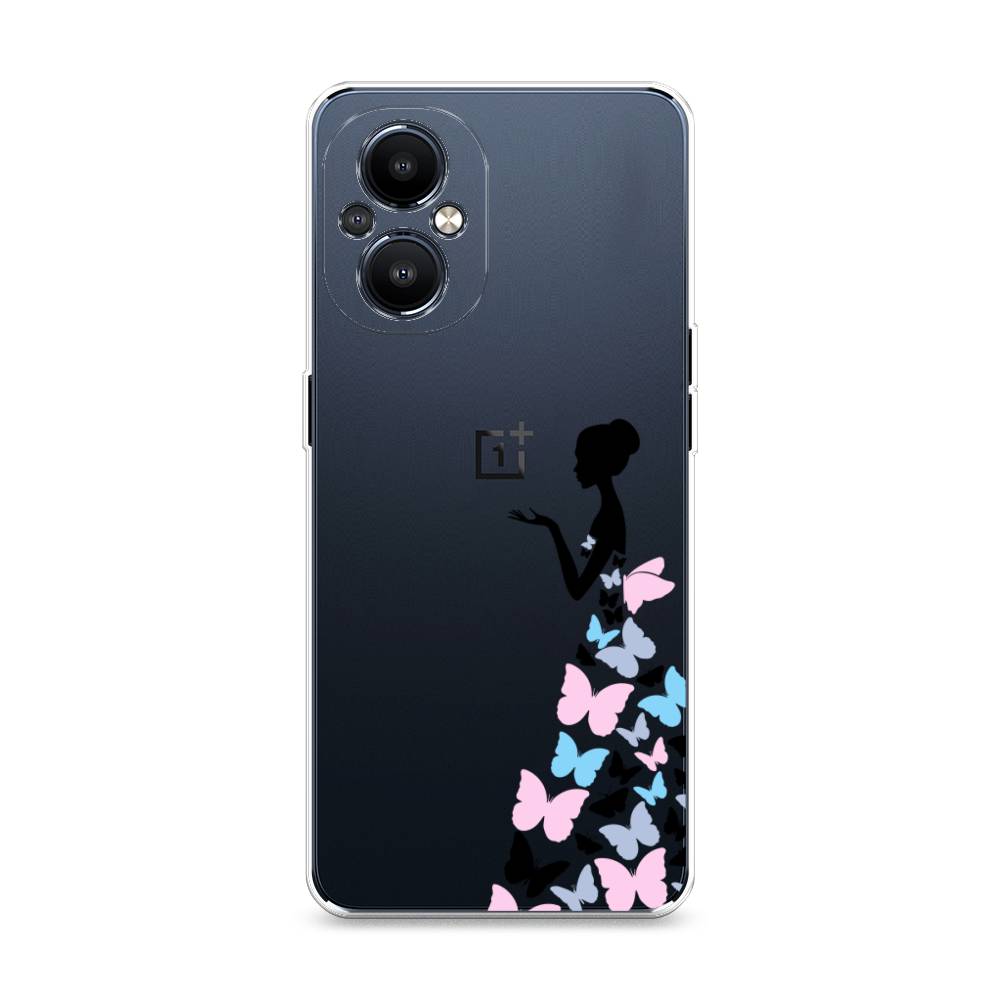 фото Силиконовый чехол "платье из бабочек" на oneplus nord n20 5g awog