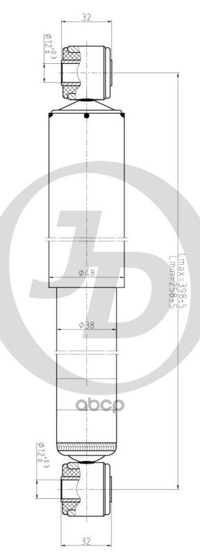 Just Drive Jaa0455 Амортизатор Газомасляный Задний /343304/