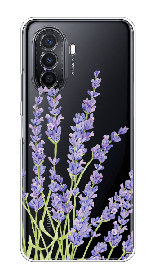 

Чехол на Huawei Nova Y70/Y71 "Лавандовые стебли", Фиолетовый;зеленый, 6109150-1