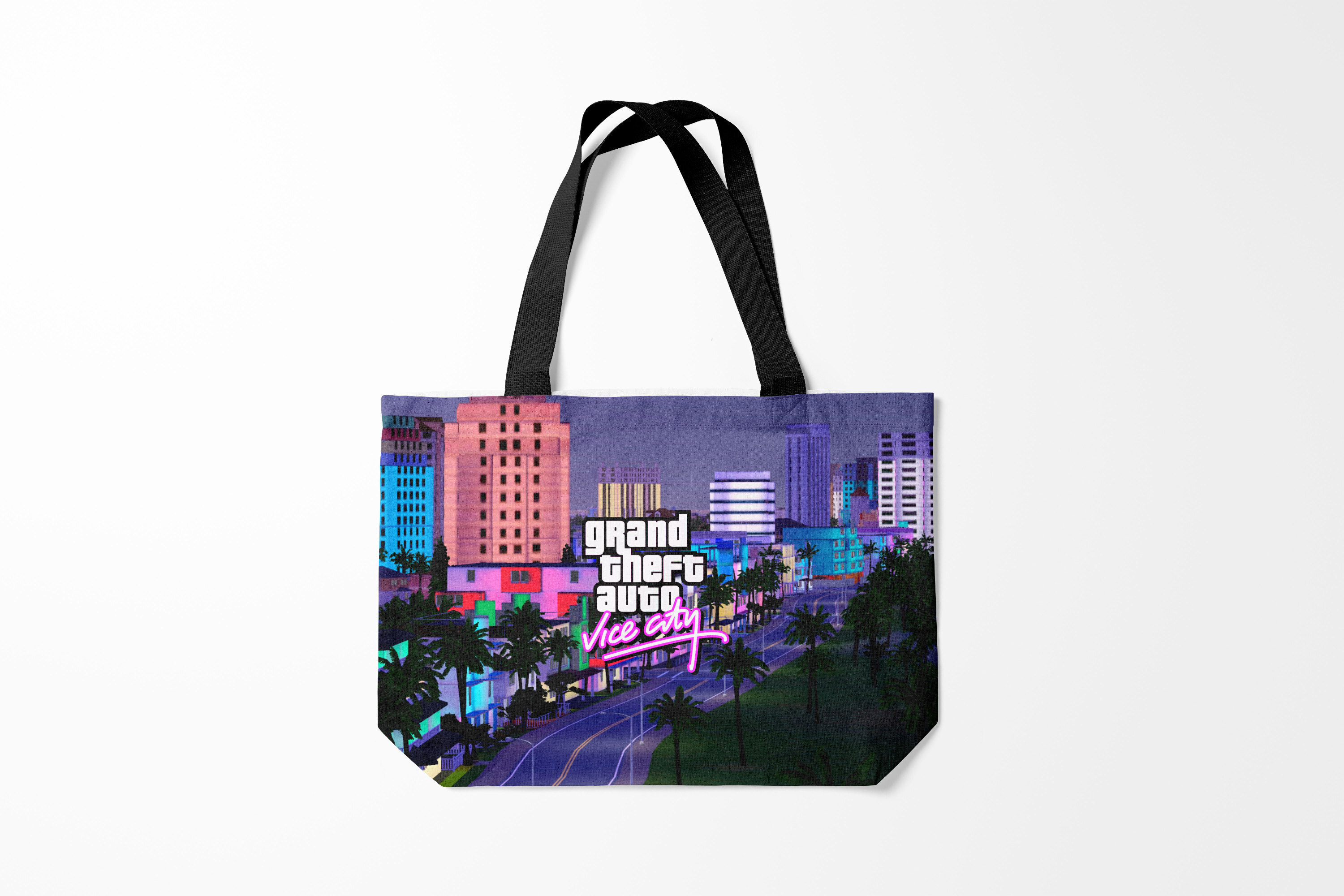 

Сумка шoппер унисекс Burnettie GTA Grand Theft Auto Vice City, фиолетовый, GTA Grand Theft Auto Vice City