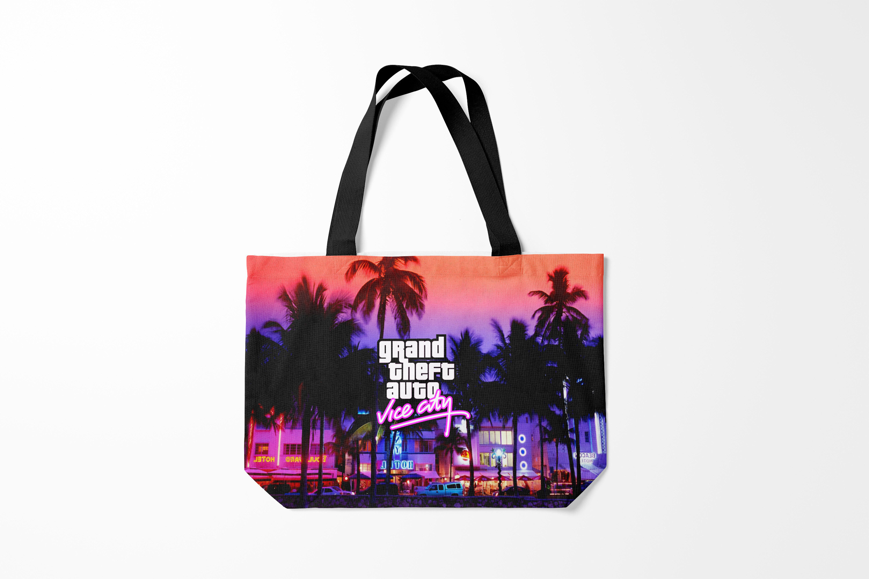 

Сумка шoппер унисекс Burnettie GTA Grand Theft Auto Vice City, фиолетовый, GTA Grand Theft Auto Vice City