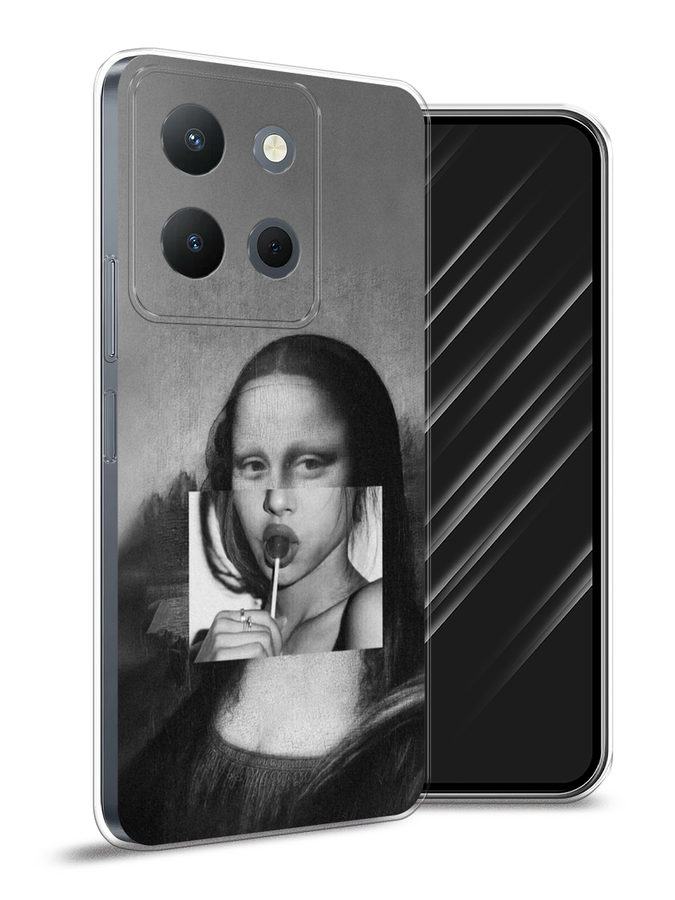 

Чехол Awog на Vivo Y36 4G "Mona Lisa sucking lollipop", Серый, 269250-1