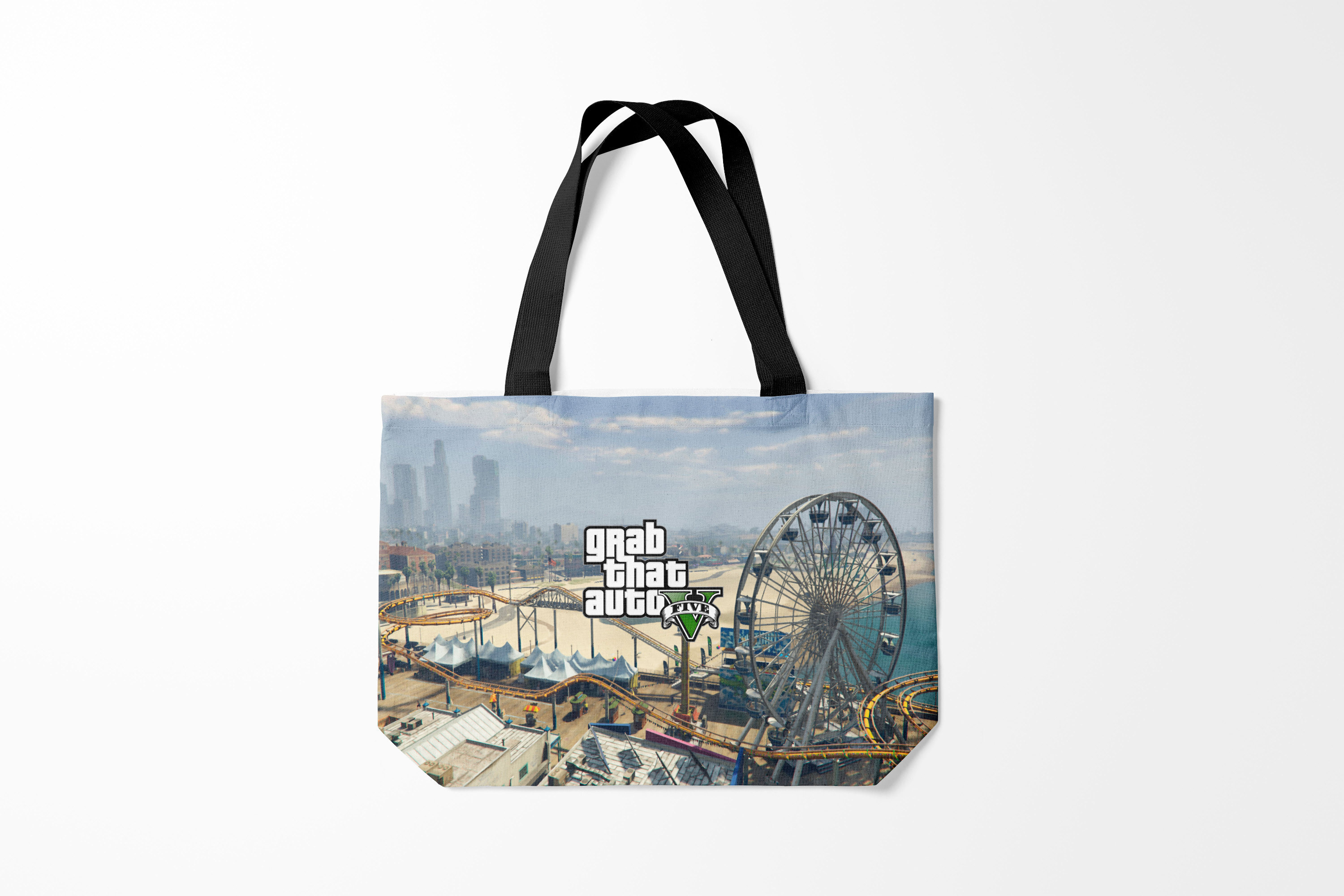 

Сумка шoппер унисекс Burnettie GTA 5, голубой, GTA 5