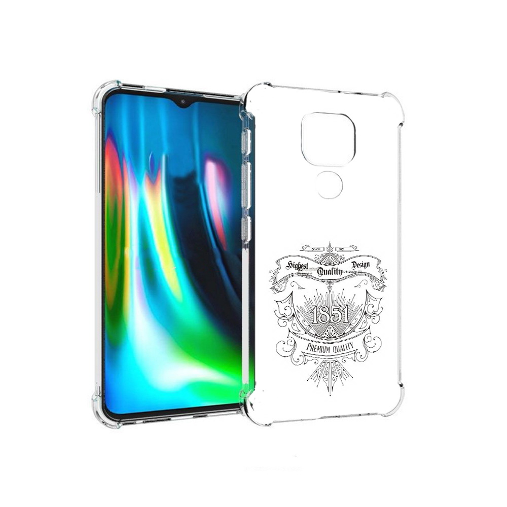 

Чехол MyPads Tocco для Motorola Moto E7 Plus логотип 1851 год (PT155921.339.444), Прозрачный, Tocco