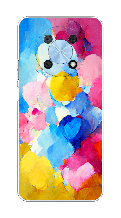 

Чехол на Huawei Nova Y90 "Яркие пятна", Синий;голубой;желтый;розовый, 6109350-1